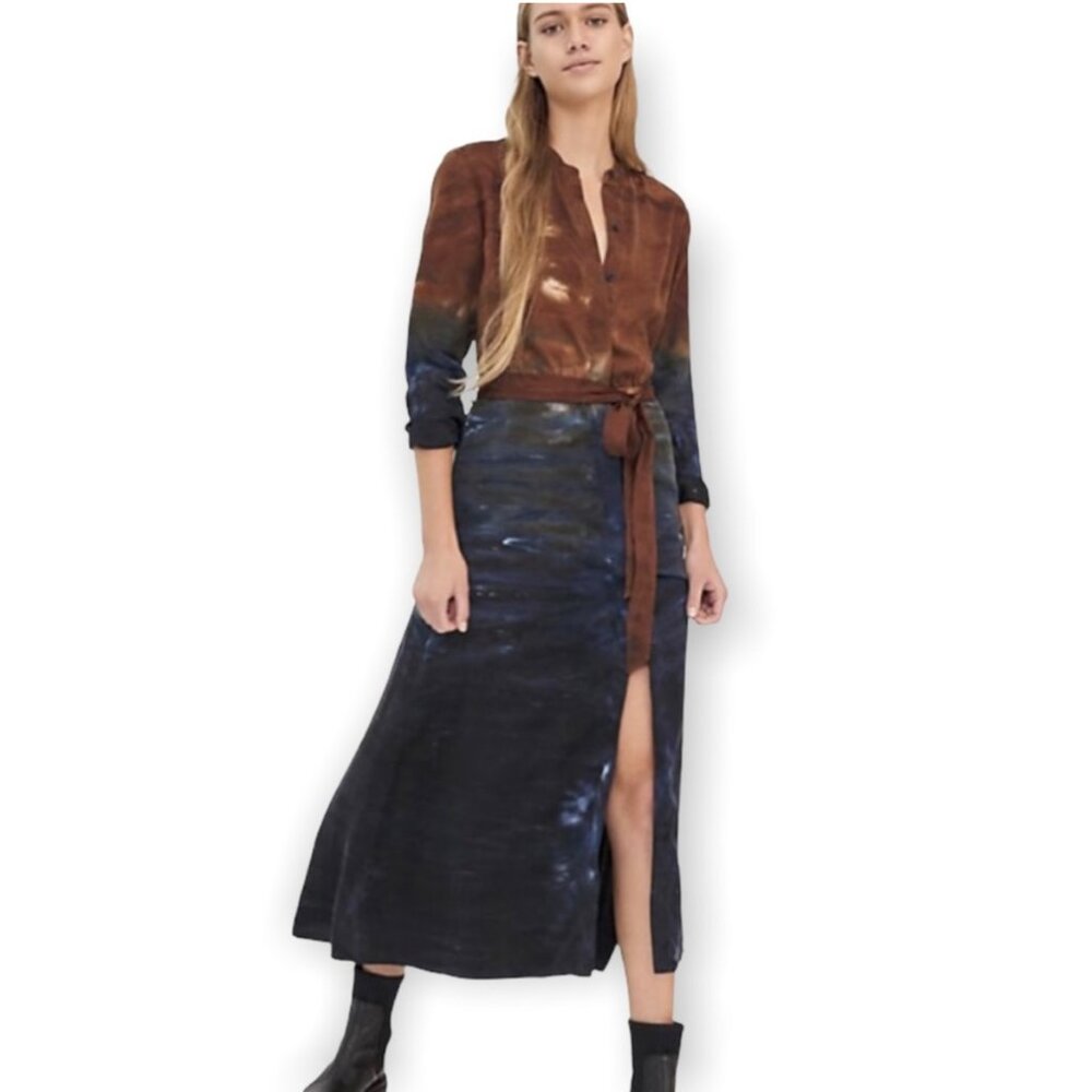 Cloth & Stone Ombre Shirtdress/Maxi Shirt - XL - Picture 4 of 8